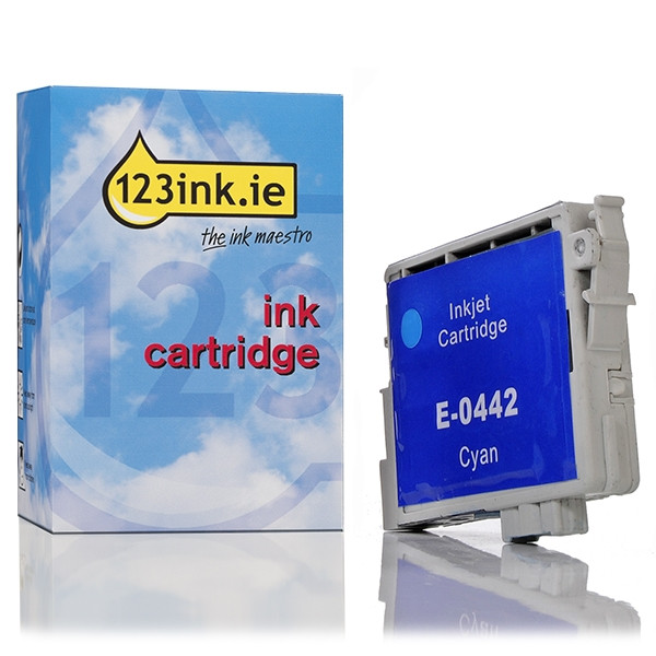 Epson T0442 high capacity cyan ink cartridge (123ink version) C13T04424010C 022411 - 1