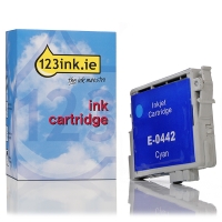 Epson T0442 high capacity cyan ink cartridge (123ink version) C13T04424010C 022411