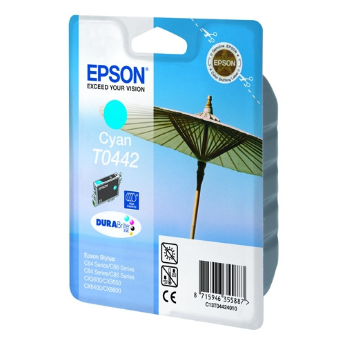 Epson T0442 high capacity cyan ink cartridge (original Epson) C13T04424010 022410 - 1