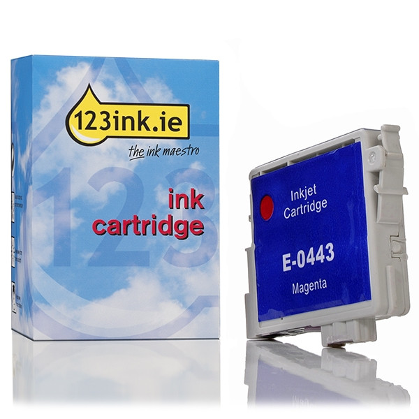 Epson T0443 high capacity magenta ink cartridge (123ink version) C13T04434010C 022431 - 1