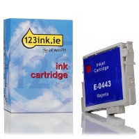Epson T0443 high capacity magenta ink cartridge (123ink version) C13T04434010C 022431