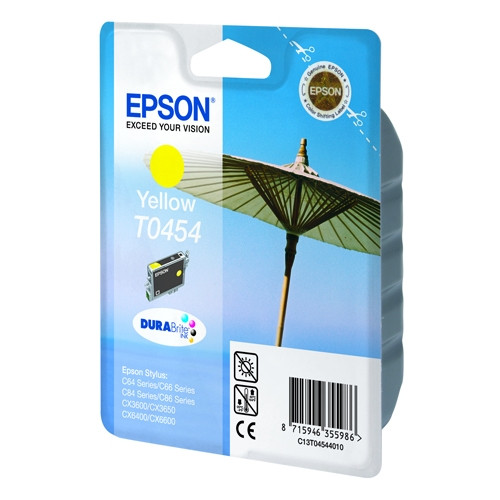 Epson T0454 yellow ink cartridge (original Epson) C13T04544010 022510 - 1