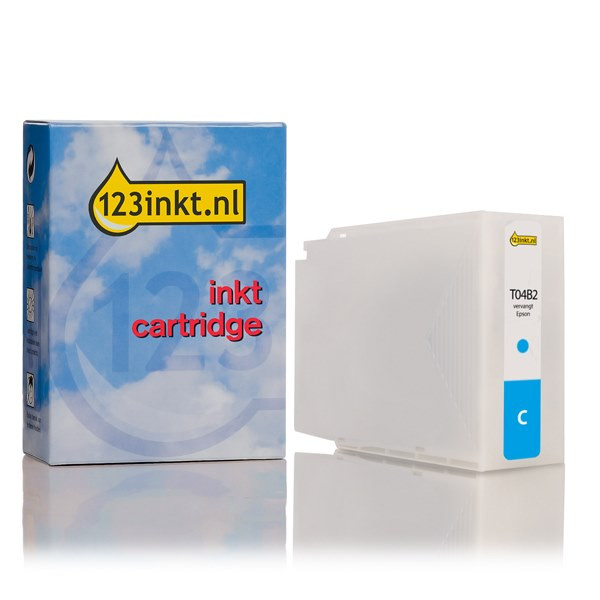 Epson T04B2 extra high capacity cyan ink cartridge (123ink version) C13T04B240C 023377 - 1
