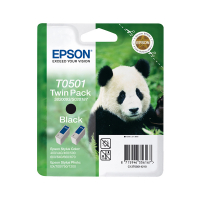 Epson T0501 black ink cartridge 2-pack (original Epson) C13T05014210 652017