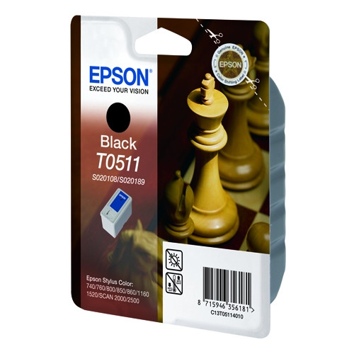 Epson T051 black ink cartridge (original Epson) C13T05114010 020234 - 1