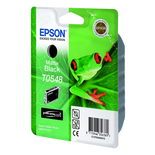 Epson T0548 matte black ink cartridge (original Epson) C13T05484010 022770 - 1