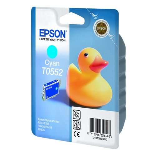 Epson T0552 cyan ink cartridge (original Epson) C13T05524010 022870 - 1