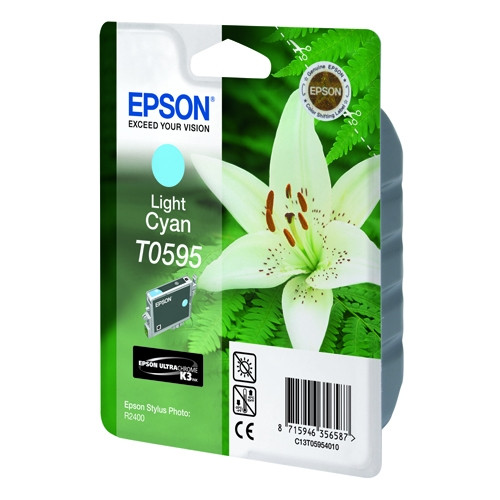 Epson T0595 light cyan ink cartridge (original Epson) C13T05954010 022970 - 1