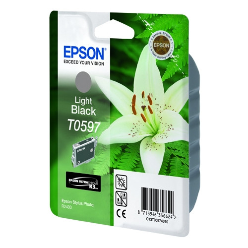 Epson T0597 light black ink cartridge (original Epson) C13T05974010 022980 - 1