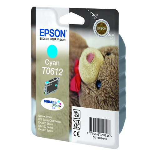 Epson T0612 cyan ink cartridge (original Epson) C13T06124010 023005 - 1