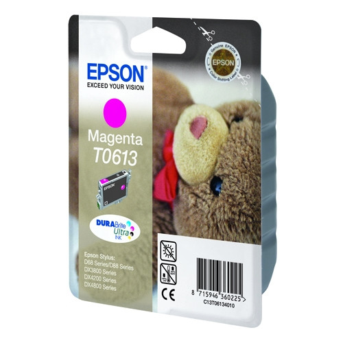 Epson T0613 magenta ink cartridge (original Epson) C13T06134010 023010 - 1