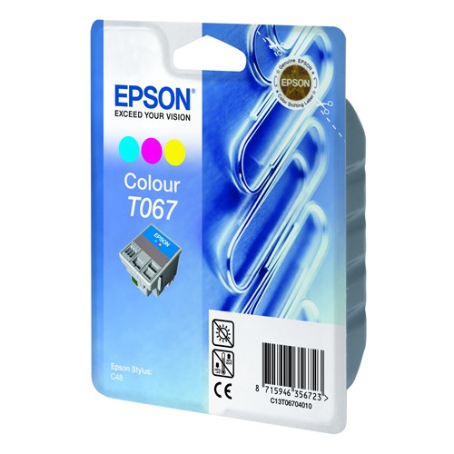 Epson T067 colour ink cartridge (original Epson) C13T06704010 023035 - 1