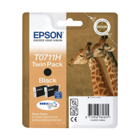 Epson T0711H high-capacity black ink cartridge 2-pack (original) 023105
