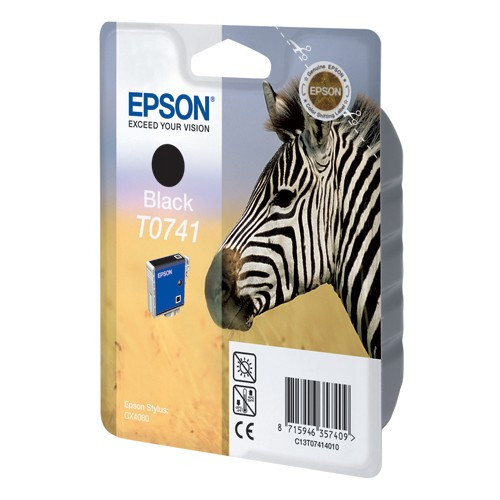 Epson T0741 black ink cartridge (original) C13T07414010 026150 - 1