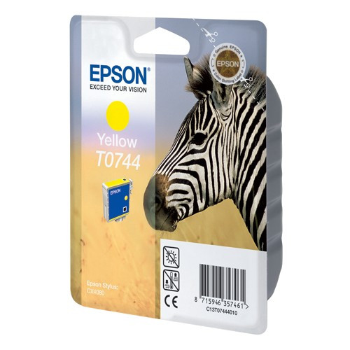 Epson T0744 yellow ink cartridge (original) C13T07444010 026156 - 1