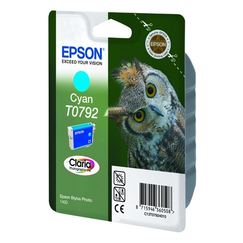 Epson T0792 cyan ink cartridge (original Epson) C13T07924010 023120 - 1