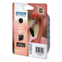 Epson T0871 photo black ink cartridge (original Epson) C13T08714010 023302