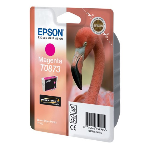 Epson T0873 magenta ink cartridge (original Epson) C13T08734010 023306 - 1