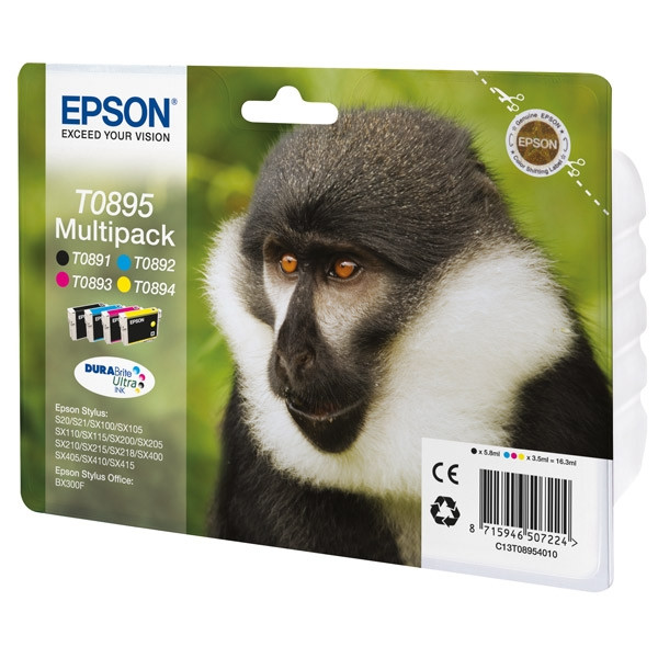 Epson T0895 multipack (original Epson) C13T08954010 C13T08954020 023352 - 1