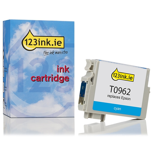 Epson T0962 cyan ink cartridge (123ink version) C13T09624010C 023329 - 1