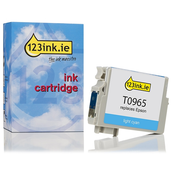 Epson T0965 light cyan ink cartridge (123ink version) C13T09654010C 023335 - 1