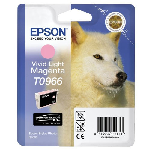 Epson T0966 vivid light magenta ink cartridge (original Epson) C13T09664010 023336 - 1