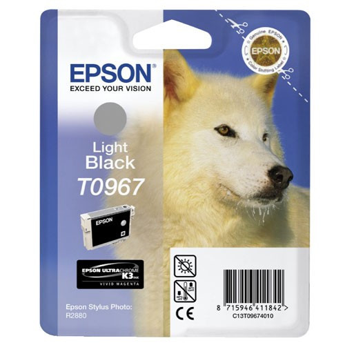 Epson T0967 light black ink cartridge (original Epson) C13T09674010 023338 - 1
