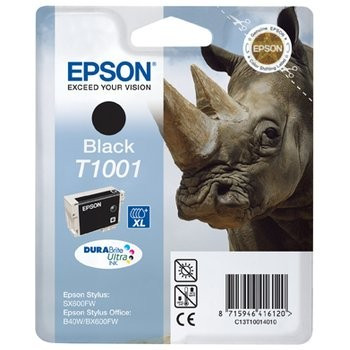 Epson T1001 black ink cartridge (original Epson) C13T10014010 026218 - 1