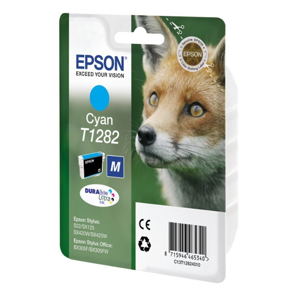Epson T1282 cyan ink cartridge (original Epson) C13T12824011 C13T12824012 026275 - 1