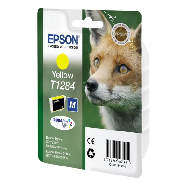 Epson T1284 yellow ink cartridge (original Epson) C13T12844011 C13T12844012 026281 - 1