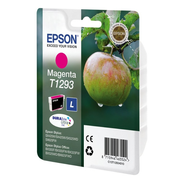 Epson T1293 high capacity magenta ink cartridge (original Epson) C13T12934011 C13T12934012 026293 - 1