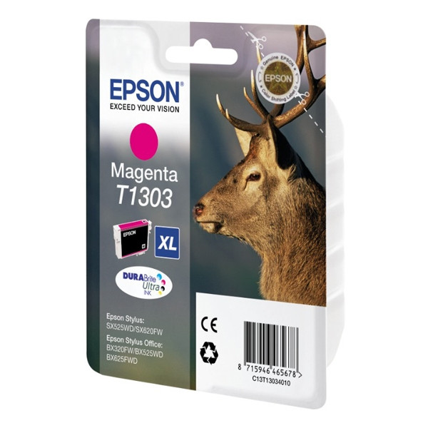 Epson T1303 magenta extra high capacity ink cartridge (original Epson) C13T13034010 C13T13034012 026308 - 1
