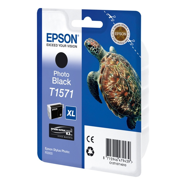 Epson T1571 photo black ink cartridge (original Epson) C13T15714010 026354 - 1