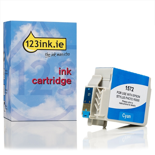 Epson T1572 cyan ink cartridge (123ink version) C13T15724010C 026357 - 1