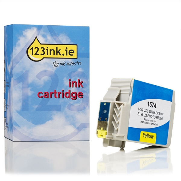 Epson T1574 yellow ink cartridge (123ink version) C13T15744010C 026361 - 1