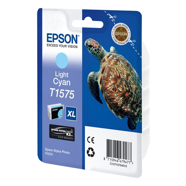 Epson T1575 light cyan ink cartridge (original Epson) C13T15754010 C13T15754012 026362 - 1