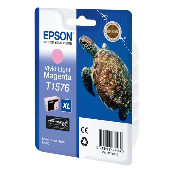 Epson T1576 vivid light magenta ink cartridge (original Epson) C13T15764010 026364 - 1