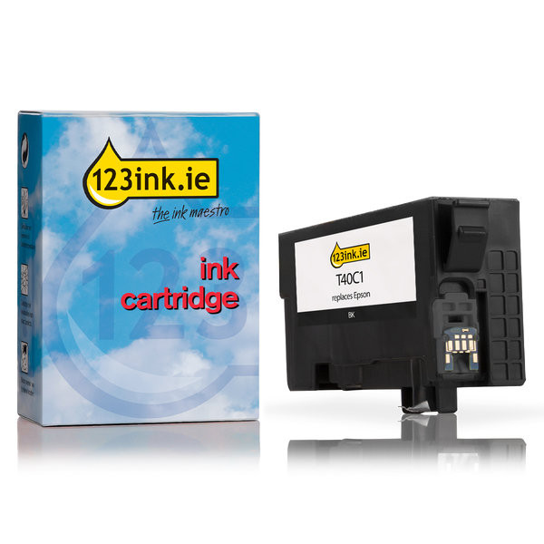 Epson T40C1 black ink cartridge (123ink version) C13T40C140C 083409 - 1