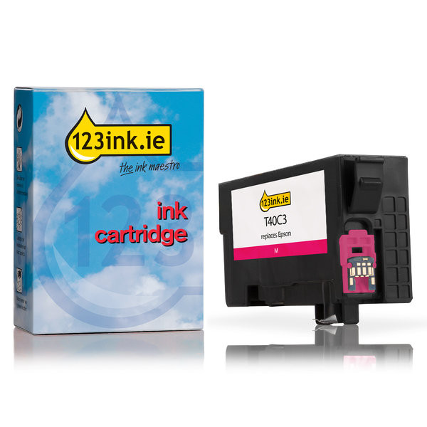 Epson T40C3 magenta ink cartridge (123ink version) C13T40C340C 083413 - 1