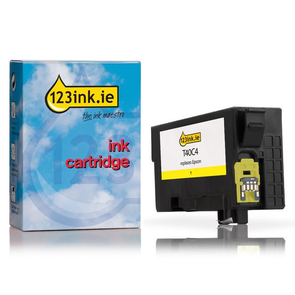 Epson T40C4 yellow ink cartridge (123ink version) C13T40C440C 083415 - 1