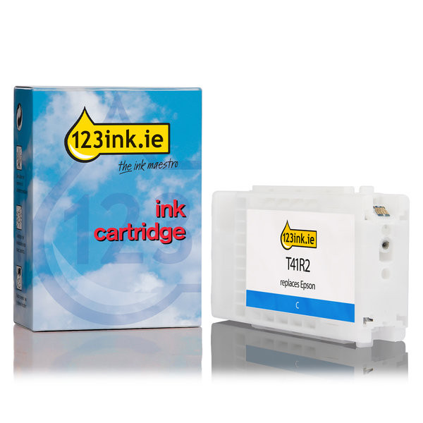 Epson T41R2 cyan ink cartridge (123ink version) C13T41R240C 083435 - 1
