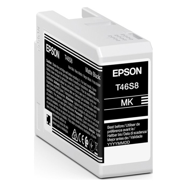 Epson T46S8 matte black ink cartridge (original Epson) C13T46S800 083488 - 1