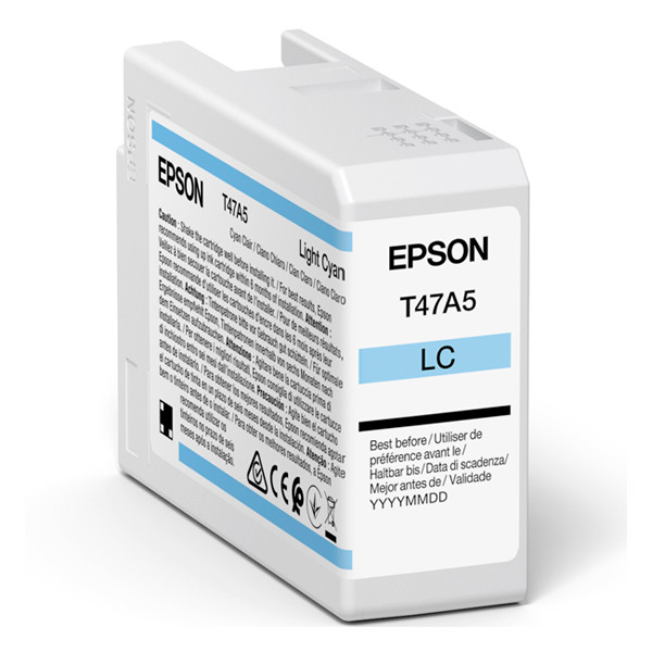 Epson T47A5 light cyan ink cartridge (original) C13T47A500 083518 - 1