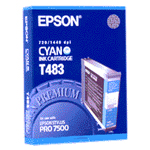 Epson T483 (C13T483011) cyan ink cartridge (original) 025330 - 1