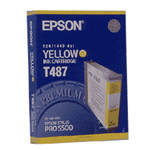 Epson T487 (C13T487011) yellow ink cartridge (original) C13T487011 025430