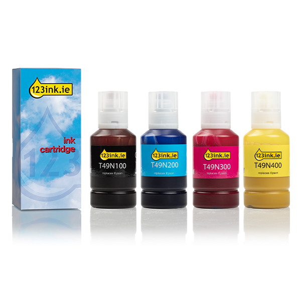 Epson T49N BK/C/M/Y ink bottle 4-pack (123ink version) 160682 - 1