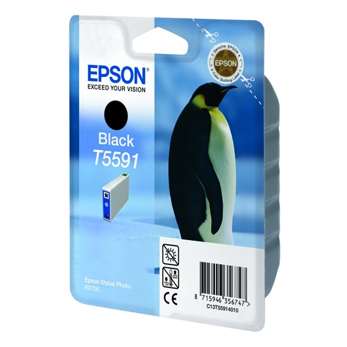 Epson T5591 black ink cartridge (original Epson) C13T55914010 022920 - 1