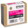 Epson T580A vivid magenta ink cartridge (original Epson) 025912 - 1