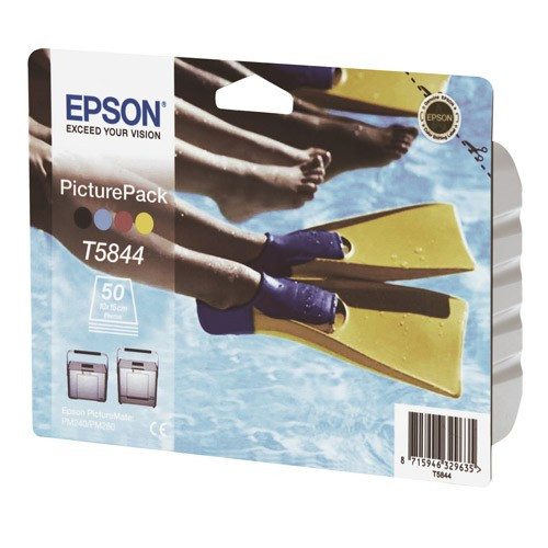 Epson T5844 PicturePack cartridge + 50 sheets paper (original) C13T58444010 022997 - 1