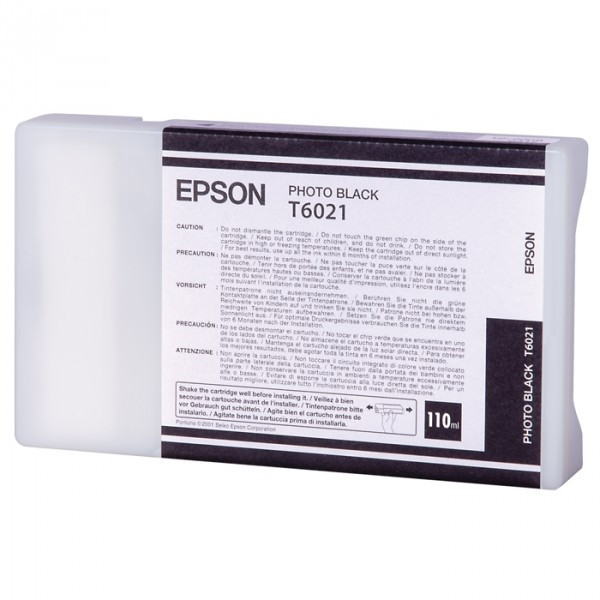 Epson T6021 standard capacity photo black ink cartridge (original) C13T602100 026018 - 1